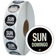 101020711 ETIKETT SUNDAY BLACK DOT 2000