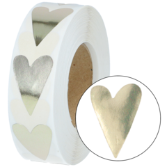 873815 Etikett Hjärta Litet Guld