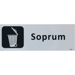 6705322 Skylt Soprum 225x80mm