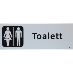 6705302 SKILT TOALETT UNISEX 225X80MM