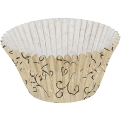 604019 Bullform / Muffinsform Romantic Guld/svart 62x52mm