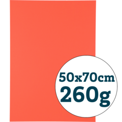 8004077 Fluorescent Red Cardboard Box 50x70cm