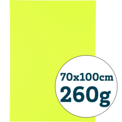 8004082 Fluorescent Yellow Cardboard 70x100cm