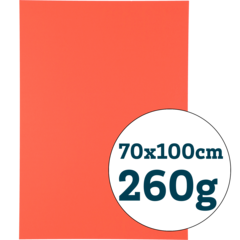 8004084 Fluorescent Red Cardboard Sheet 70x100cm