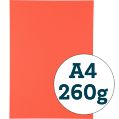 914930 TEXT BOARD A4 RED FL 250GSM