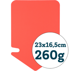 8004040 ARROW MEDIUM 23X16,5 RED
