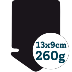 8004051 ARROW SMALL BLACK 13X9