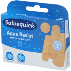607124 Plaster Salvequick Aqua Resist 22-pak