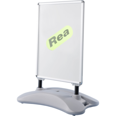 18719 Gatuställ silver med fjäder vattenbas 70x100cm