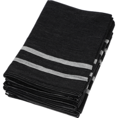 SE18106990150 Kitchen Towel 50x70cm Segers 1810 Black / White