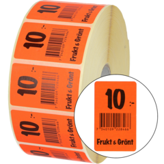 915432 TARRA: FRUKT&GRÖNT 10:- 3X5CM