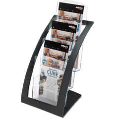 8311454 Akrylstativ Brosjyre 3 rom sva