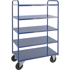 KM1601 Hyllvagn 5 Plan Hög Helsvetsad