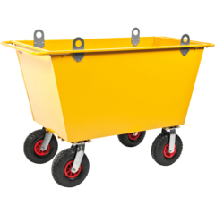 KM143275-L AVFALLSVOGN 400L H:93CM GUL