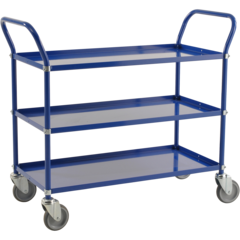 KM163 Lätt Hyllvagn 3 Plan Obromsad