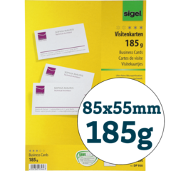 5413493105834 Business Cards White 85x55mm 185g