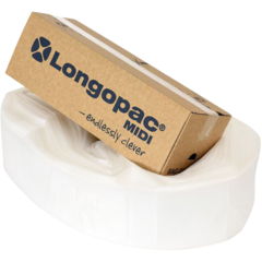 1005000 Sækcassette Longopac Midi Transparent 85m