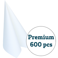 1204730 SERVIETT PREMIUM HVIT 40X40CM