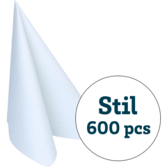 11003 SERVIETT STIL POLARHVIT 40X40