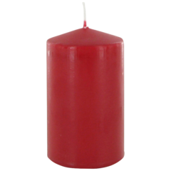 1189270-1 Blockljus Paraffin Röd 40h 6,8x13,5cm