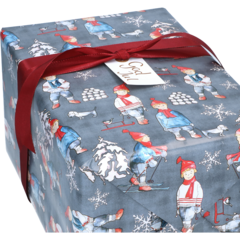 4406957 Julpapper Wintertime Grå