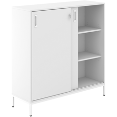 TING4-1-312-W Skjutdörrsskåp Kontorsmiljö Ns Active Vit 120x122x42cm