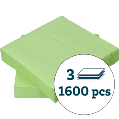 123304 Serviett 3-Lag Limegrønn 33x33