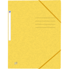 400116329 MAPPE 3-KLAFFER KARTONG A4 GUL