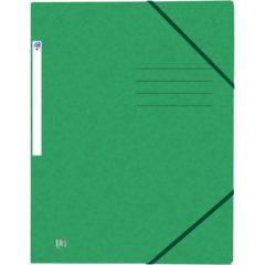 400116355 MAPPE 3-KLAFF KARTONG A4 GRØNN