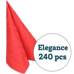 119168436 SERVIETT ELEGANCE RØD 40X40