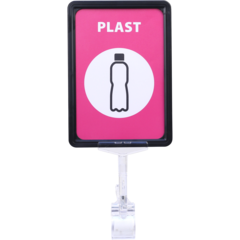 29258 Skylt för Källsortering A5 (med Klämma)