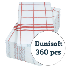 119185075 Servett Duni Dunisoft Towel Röd 1/8 48x48cm