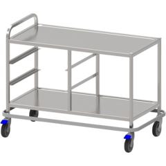 DM282R Diskomat Kombinationsvagn för Diskbackar - Rostfri