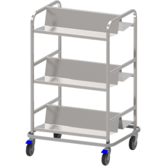 DM235R Diskomat Kassettvagn 3-plan (12 kassetter) - Rostfri