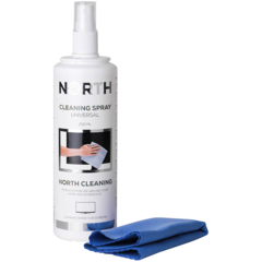 843021 Rengöringskit för TV North 250ml + rengöringsduk