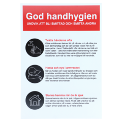 6705488 Skilt God Håndhygiene A4 Plast