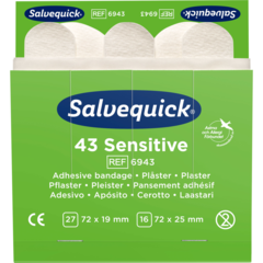 106281 Plasterrefill Salvequick 6943 Sensitive 6x43 stk.