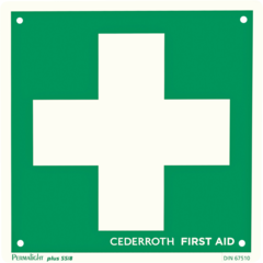 1738 Cederroth First Aid Cross Sign 20x20cm