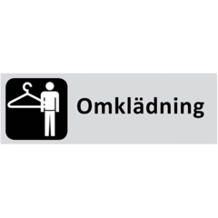 6705305 Informationsskylt om Herr 225x80mm