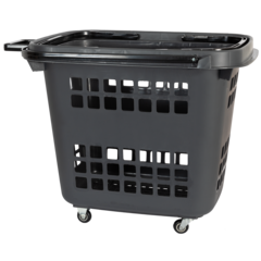 5280G Kundkorg på hjul 80L Grå