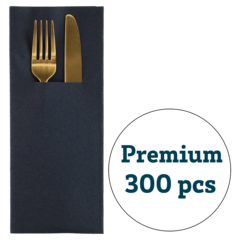 87890 Bestickservett XL Airlaid Svart 48x40cm