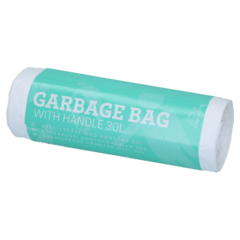 AH30V Trash Bag with Handles 30L White