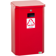 776010 Batteribehållare röd 12 liter