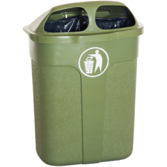 570020 Papperskorg Grön 60 liter