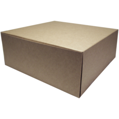 10532510 Kakeeske 25x25x10cm Brun/Hvit