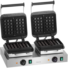 BA370193 Belgiskt Våffeljärn Dubbelt Bartscher 2BW160-101