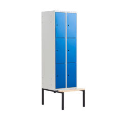 AJ324003 Småfacksskåp AJ Bänkstativ 2 Sektioner 6-fack