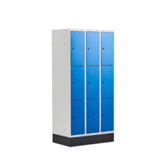 AJ324011 AJ Small Locker with Base 3 Sections 9 Compartments