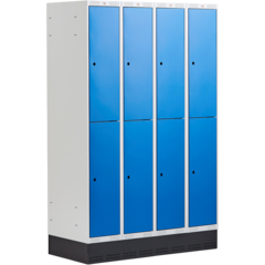 AJ323981 AJ Small Locker with Base 4 Sections 8 Compartments