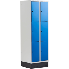 AJ324001 Småfacksskåp AJ med Sockel 2 Sektioner 6-fack